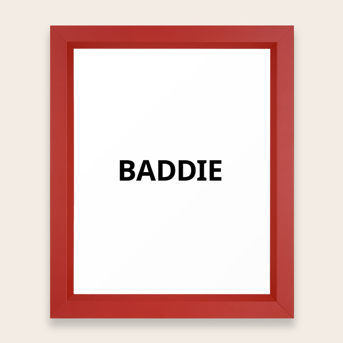 Baddie Framed Art Print By Goodsense Society6