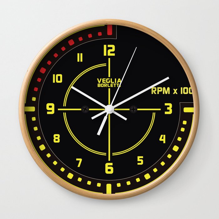 Lancia Delta Tachometer Clock Wall Clock By Automotiveart Society6