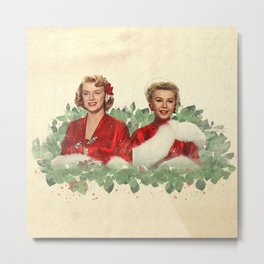 Sisters - A Merry White Christmas Metal Print | Rosemaryclooney, Classicmovies, Vintage, Classicmovieart, Classicbeauty, Whitechristmas, Bettyjudyhaynes, Oldhollywood, Digital, Snow 