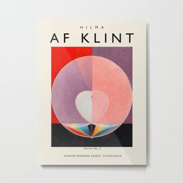 Poster Hilma af Klint-Doves No.2 Metal Print | Wallposter, Modern, Livingroomart, Modernposter, Abstraction, Galleriesposter, Minimalismposter, Poster, Minimalism, Abstract 