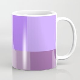 Purple grid Coffee Mug | Lines, Colorblocks, Coloredrectangles, Digital, Abstract, Purplegrid, Graphicdesign, Grid, Purpledesign, Coloredsquares 