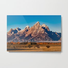 Grand Teton, Wyoming, USA Metal Print | Wanderlust, Exploring, Beautifulplace, Mountain, Landscape, Travel, Traveldestination, Adventure, Scenery, Nature 