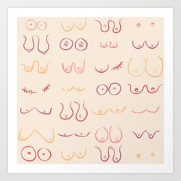 Boob Art Prints For Any Decor Style Society6