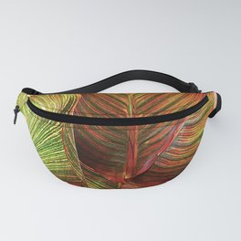 Sultry, Sexy Exotic Tropicana Leaves Fanny Pack
