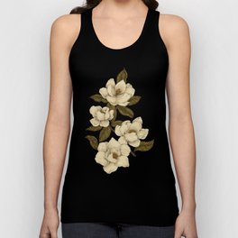Magnolias Tank Top | Flower, Magnolias, Magnolia, Flora, Illustration, Floral, Curated, Other, Painting, Vintage 