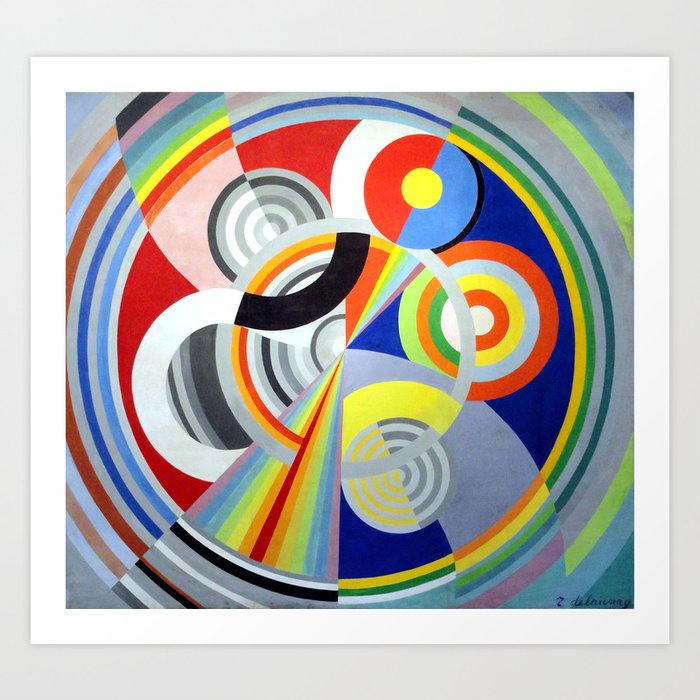 Robert Delaunay Rythme No 1 Rhythm No 1 Abstract Colorful