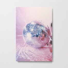 Pink Disco Ball Metal Print | Discoballs, Glitter, 70Sart, Sparkle, Discoballart, Disco, Discoball, 70S, Vintage, Curated 