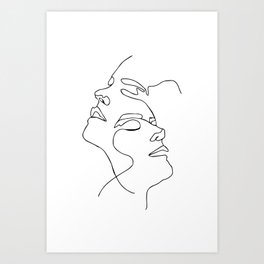 Abstract Face Art Prints For Any Decor Style Society6
