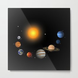 Our Solar System, Science Education Metal Print | Science, Our, Scienceeducation, Solarsystem, Solar, Kids, Earth, Mars, Space, Oursolarsystem 