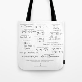 High-Math Inspiration 01 - Black Tote Bag