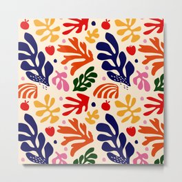 matisse pattern Metal Print | Graphicdesign, Curated, Floral, Pop Art, Leaves, Pattern, Matisse, Art, Shapes, Digital 