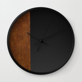 Carbon Leather Mix Wall Clock | Elegant, Motorsport, Endurance, Car, Tuning, Racecar, Mans, Leather, Jdm, Graphicdesign 