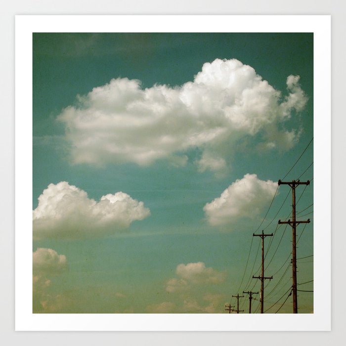 Electric Blue Art Print by Alicia Bock Society6