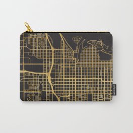 SALT LAKE CITY UTAH GOLD ON BLACK CITY MAP Carry-All Pouch | Maps, Cartography, Gold, Citymap, Saltlakecityart, Black, City, Saltlakecitymap, Cityart, Utah 