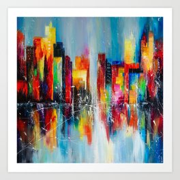 Abstract Cityscape Art Prints For Any Decor Style Society6