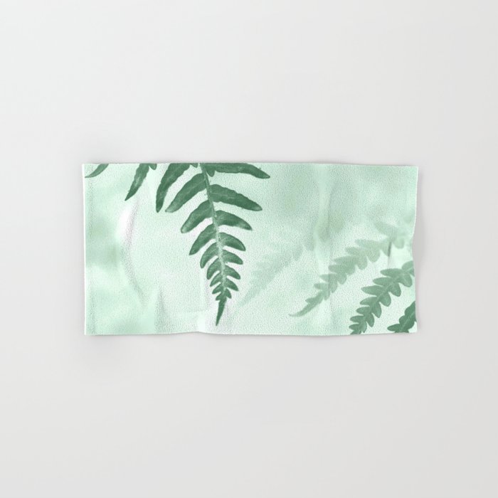 Green fern leaf close-up Hand & Bath Towel by ARTbyJWP | society6.com