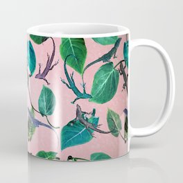 Mayfair Lizards and Leaves Coffee Mug | Indie, Reptiles, Graphicdesign, Photo, Boys, Green, Pink, Hipster, Tropical, Pattern 