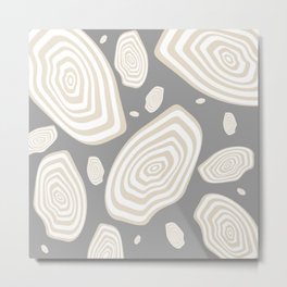 Coffee Wood Chips Metal Print | Graphicdesign, Mushroom, Circles, Oval, Digital, Coffee, Pattern, Round, Chips, Tan 