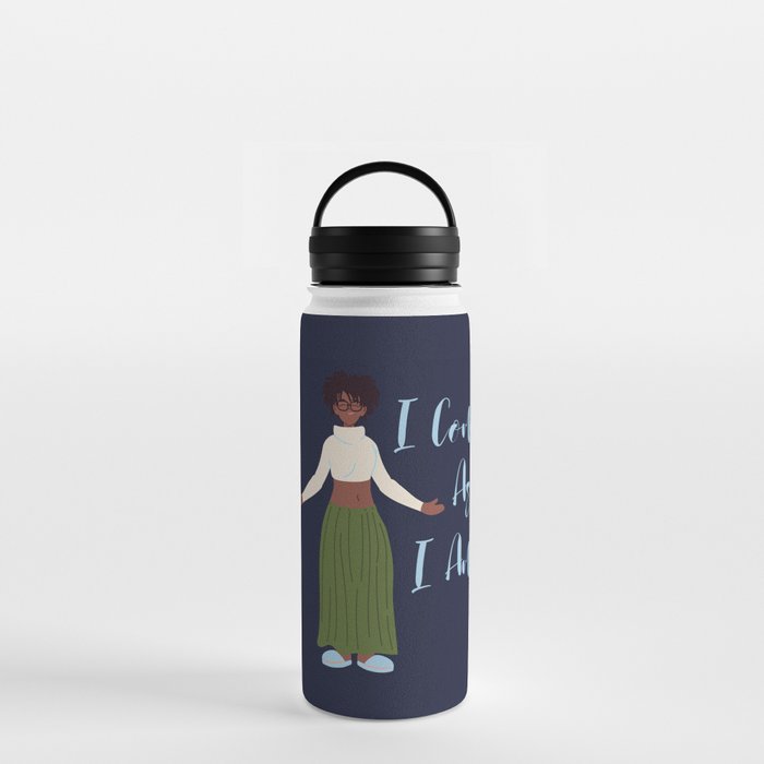 I COME AS I AM BLACK AFRICAN AMERICAN WOMAN Water Bottle