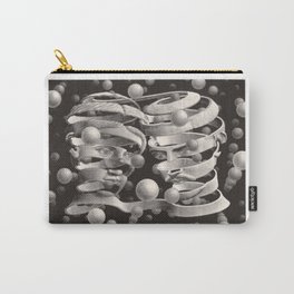 Maurits Cornelis Escher - Two Faces Bound of Union Carry-All Pouch | Mc, Vector, Escher, Illusion, Spheres, Reflection, Eyes, Maurits, Sketches, Artist 