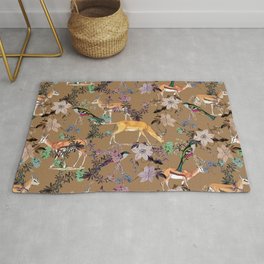 Cute Animals in the Forest Rug