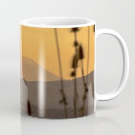 Sunset Mt. St Helens Portland Oregon, United States Coffee Mug | America, Photo, Field, Roadtrip, Snow, Unitedstates, Pacificnorthwest, Sunset, Usa, Orange 