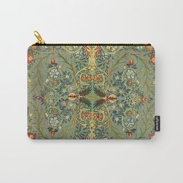 William Morris Antique Acanthus Floral Carry-All Pouch | Antique, Floral, Victorian, Botanical, Flowers, Leaves, Flower, Curtains, Nature, Fabric 