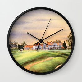 Muirfield Golf Course 18th Green Wall Clock