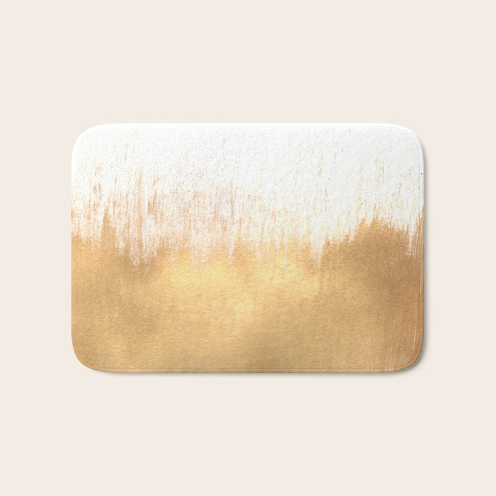Brushed Gold Bath Mat by Caitlin Workman Society6