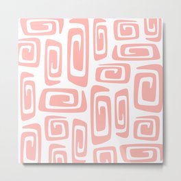 Mid Century Modern Cosmic Abstract 613 Peach Metal Print | Decorating, Midcenturymodern, Funky, Mid, Peach, Graphicdesign, Atomicage, Eamesera, Midcentury, Spaceage 