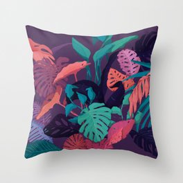 Jungle Colors Throw Pillow