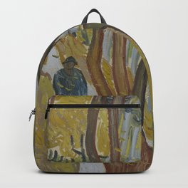 Vincent van Gogh - The Garden of Saint Paul's Hospital ('Leaf-Fall') (1889) Backpack | Paul, Oil, Van, Falling, Autumn, Leaf, Garden, Gogh, Park, Fall 