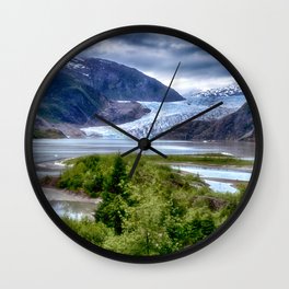 Mendenhall Glacier - Alaska Wall Clock | Scenic, Outdoors, Travel, Kathyweaver, Explore, Juneau, Photo, Wanderlust, Water, Alaska 