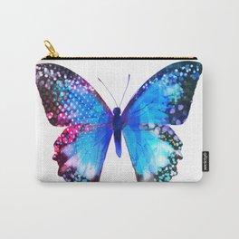 Big Blue Butterfly Carry-All Pouch | Wallart, Tshirt, Butterfly, Throwblanket, Graphicdesign, Artprint, Drawing, Painting, Homedecor, Digitaldrawing 
