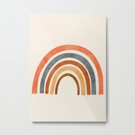 Abstract Rainbow 88 Metal Print | Illustration, Color, Modern, Style, Sun, Light, Soft, Sky, Freedom, Watercolor 