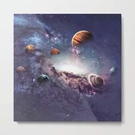 planets of the solar system galaxy Metal Print | Space, Shine, Nebulae, Nature, Colorful, Darkness, Earth, Stars, Universe, Science 