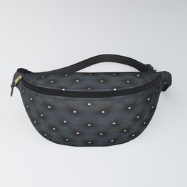 Black Velvet and Diamond Quilted Pattern Fanny Pack