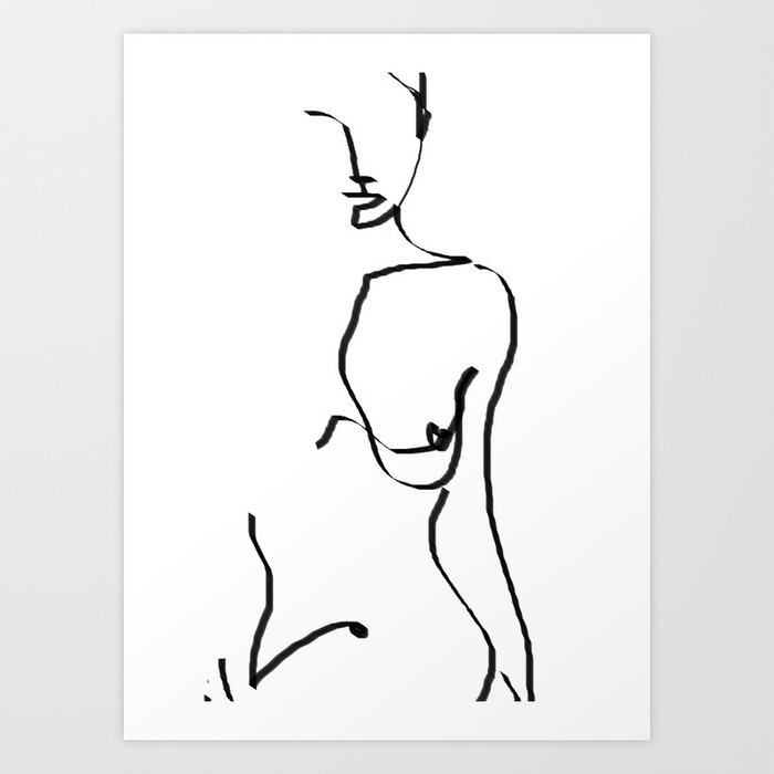 Abstract Nude Art Print By Dada22 Society6