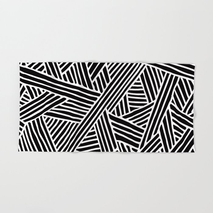 Abstract Black White Lines And Triangles Pattern Mix And Match