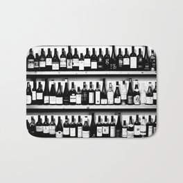 Wine Bottles in Black And White #decor #society6 #buyart Badematte | Greeting, Collection, Decor, Food, Film, Wine, Other, Black and White, Alcohol, Homedecor 