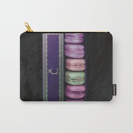 French Patisserie Macarons Violet Colored Carry-All Pouch