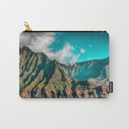 Na' Pali Coast, Kauai, Hawaii Carry-All Pouch | Sceniclandscape, Tropical, Island, Coast, Landscape, Turquoise, Color, Kauai, Mountains, Beach 