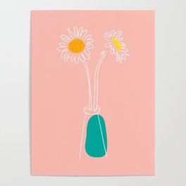 Two flowers Poster