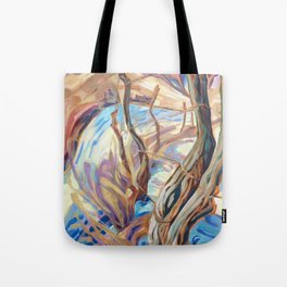 Winter Fence Row Tote Bag