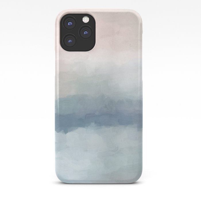 Blush Pink Mint Sky Baby Blue Abstract Ocean Sky Sunrise Wall Art