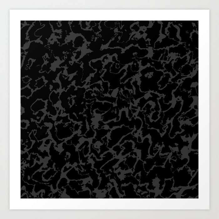Wild Marble Abstract Dark Art Print By Lematworks Society6