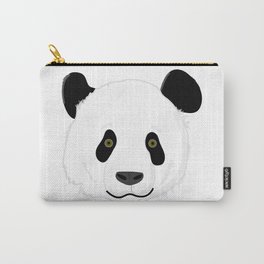 Cute Smiling Panda Bear Face Carry-All Pouch | Illustration, Animal, Drawing, Wildlife, Smiling, Pandabears, Face, Smile, Mammals, Cute 