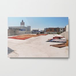 A Tunisian rooftop in full sunshine Metal Print | Tunisian, Tourism, Photo, Mediterranean, Saharadesert, Arabic, Roof, Minaret, Islam, Rooftop 