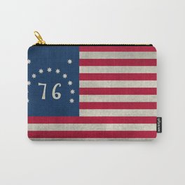 1776 Bennington flag - grungy Carry-All Pouch | Flags, Fillmoreflag, Textured, Worn, Graphicdesign, American, 1776, Us, Flag, Usa 