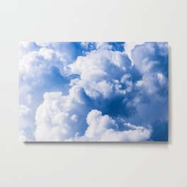 Stormy Clouds Pattern Metal Print